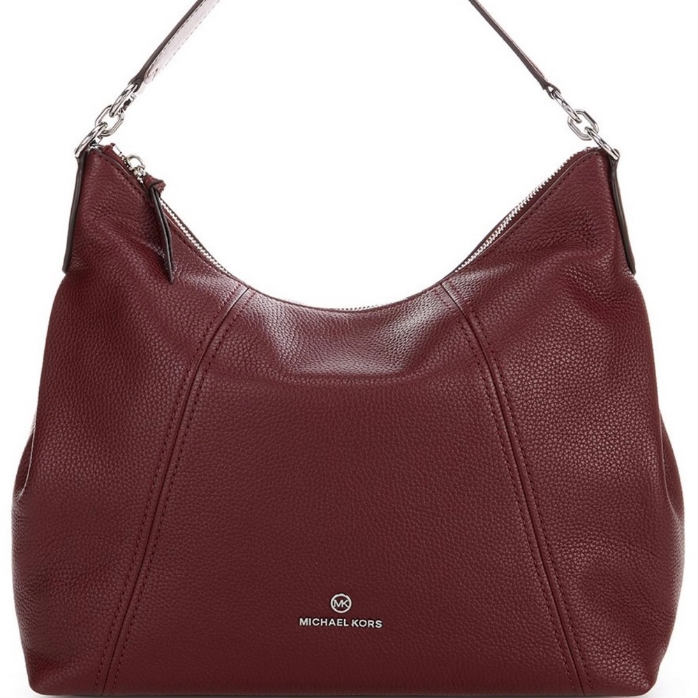 New Michael Kors Merlot Sienna Leather Bag